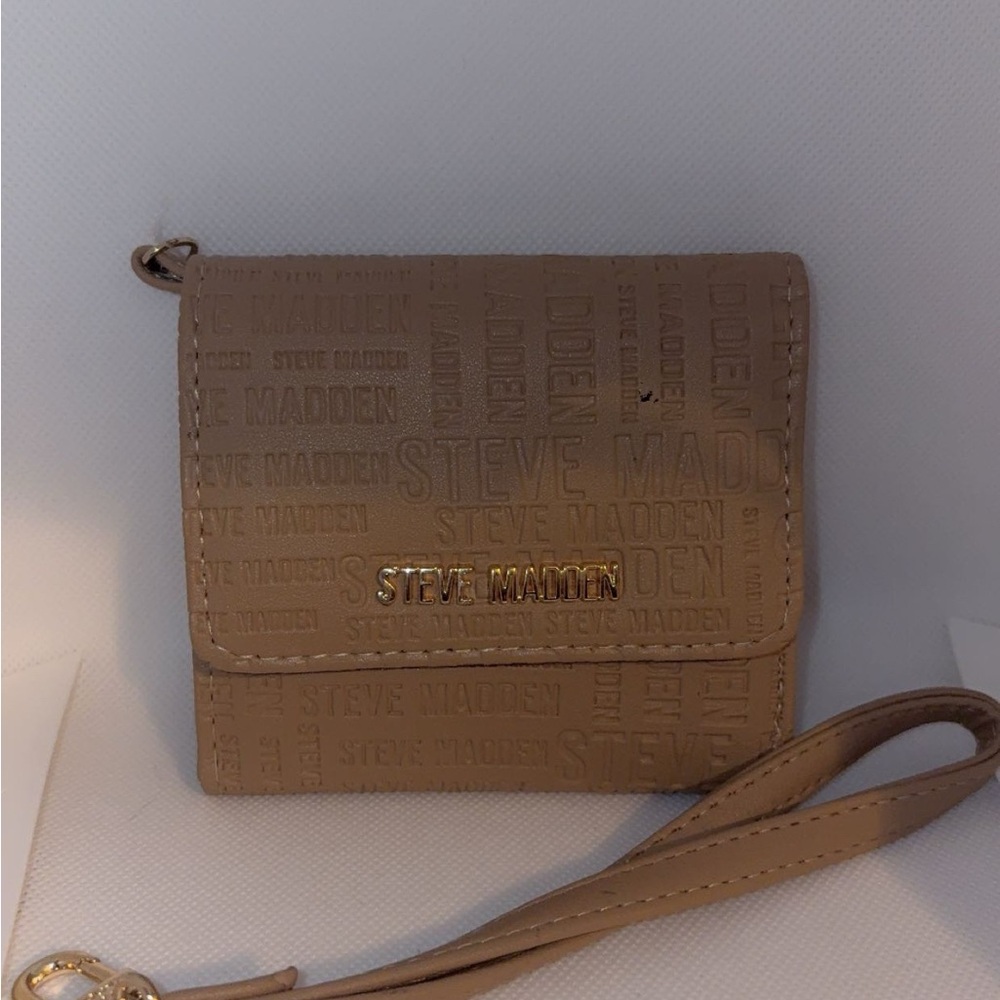 Steve Madden Beige Embossed Crossbody Bag